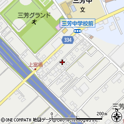 埼玉県入間郡三芳町上富410-16周辺の地図