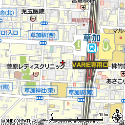 カラオケ シティベア 草加2号店周辺の地図