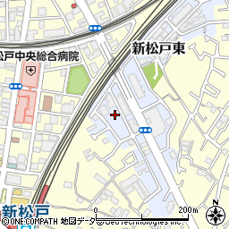 千葉県松戸市新松戸東3-6周辺の地図