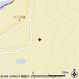 長野県木曽郡王滝村二子持周辺の地図