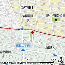 塚越稲荷神社周辺の地図