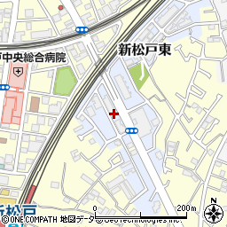 千葉県松戸市新松戸東4-2周辺の地図