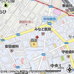 埼玉県蕨市中央3丁目15-7周辺の地図