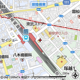 ローソン蕨駅東口店周辺の地図