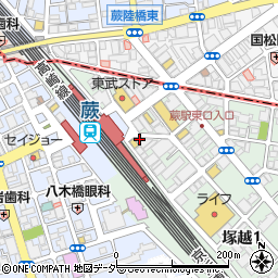 ローソン蕨駅東口店周辺の地図