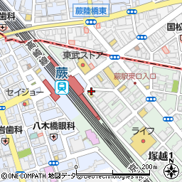カラオケバンバン BanBan 蕨駅前店周辺の地図