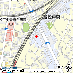 千葉県松戸市新松戸東3-4周辺の地図