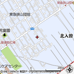 埼玉県狭山市北入曽1458-14周辺の地図