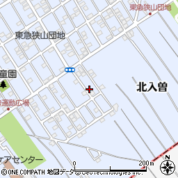 埼玉県狭山市北入曽1458-12周辺の地図