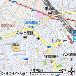 駅前郵便局周辺の地図