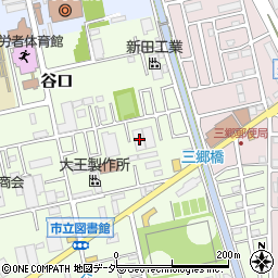 埼玉県三郷市谷口614周辺の地図