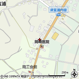 千葉県成田市津富浦1250-2周辺の地図