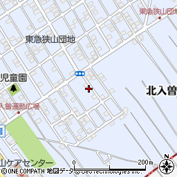 埼玉県狭山市北入曽1458-10周辺の地図