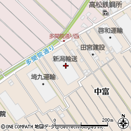 新潟輸送関東広域センター周辺の地図