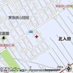 埼玉県狭山市北入曽1458-6周辺の地図
