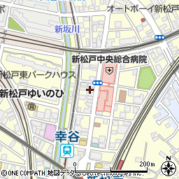 ナビパーク新松戸中央総合病院第２駐車場周辺の地図