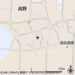 千葉県香取市高野周辺の地図