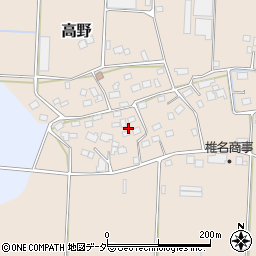 千葉県香取市高野周辺の地図