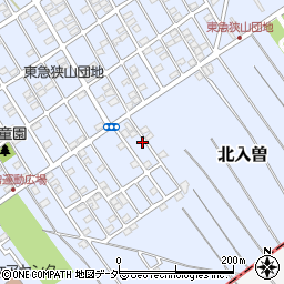 埼玉県狭山市北入曽1477-11周辺の地図