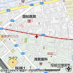 クニサキ薬局　蕨東口店周辺の地図