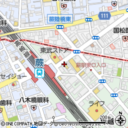 餃子の王将 蕨駅東口店周辺の地図