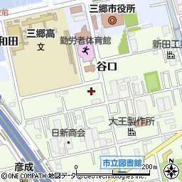 埼玉県三郷市谷口568周辺の地図
