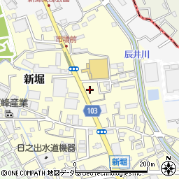吉場安行東京線周辺の地図