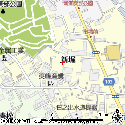 埼玉県川口市新堀周辺の地図