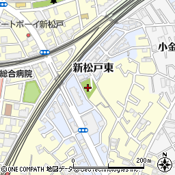千葉県松戸市新松戸東33周辺の地図