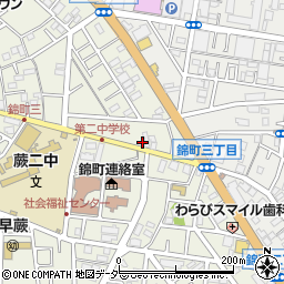 埼玉県蕨市錦町3丁目4-7周辺の地図