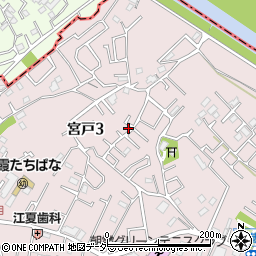 埼玉県朝霞市宮戸3丁目周辺の地図