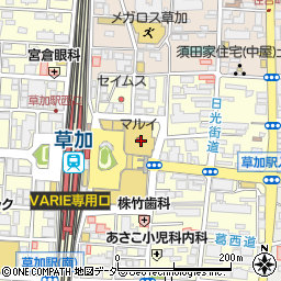 Ａｉｇａｎ　草加マルイ店周辺の地図