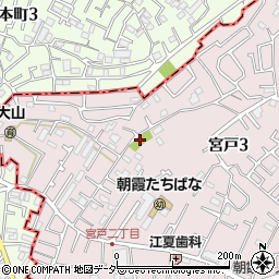 宮戸大山公園周辺の地図