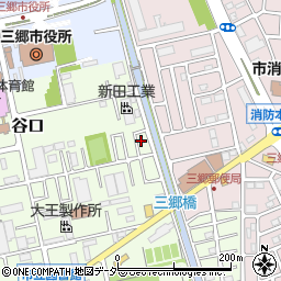 埼玉県三郷市谷口607周辺の地図
