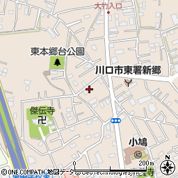 埼玉県川口市東本郷1409周辺の地図