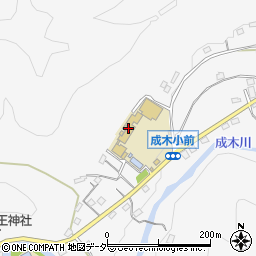 青梅市立成木小学校周辺の地図