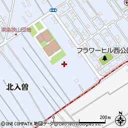 埼玉県狭山市北入曽周辺の地図