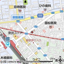 藍澤證券株式会社　蕨支店周辺の地図