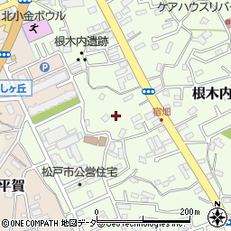 千葉県松戸市根木内290周辺の地図