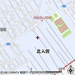 埼玉県狭山市北入曽1490-9周辺の地図