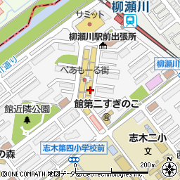 埼玉県志木市館2丁目7周辺の地図