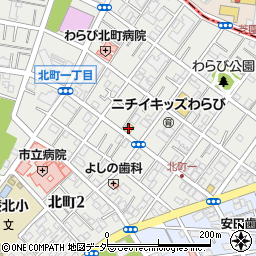 ローソン蕨一本杉通店周辺の地図