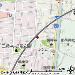 埼玉県三郷市幸房841周辺の地図