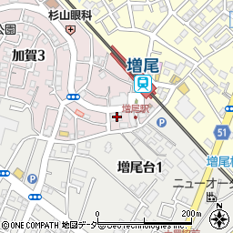 千葉銀行増尾支店周辺の地図