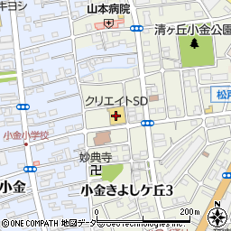 クリエイトＳＤ松戸小金きよしヶ丘店周辺の地図