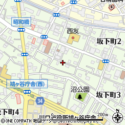 埼玉県川口市坂下町周辺の地図
