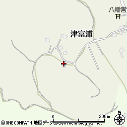 千葉県成田市津富浦1167-1周辺の地図