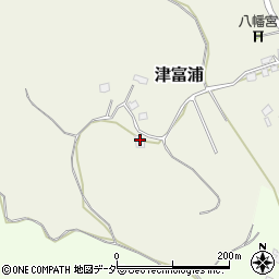 千葉県成田市津富浦1167-1周辺の地図