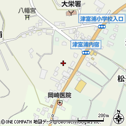 千葉県成田市津富浦1242周辺の地図
