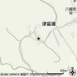 千葉県成田市津富浦1129-2周辺の地図